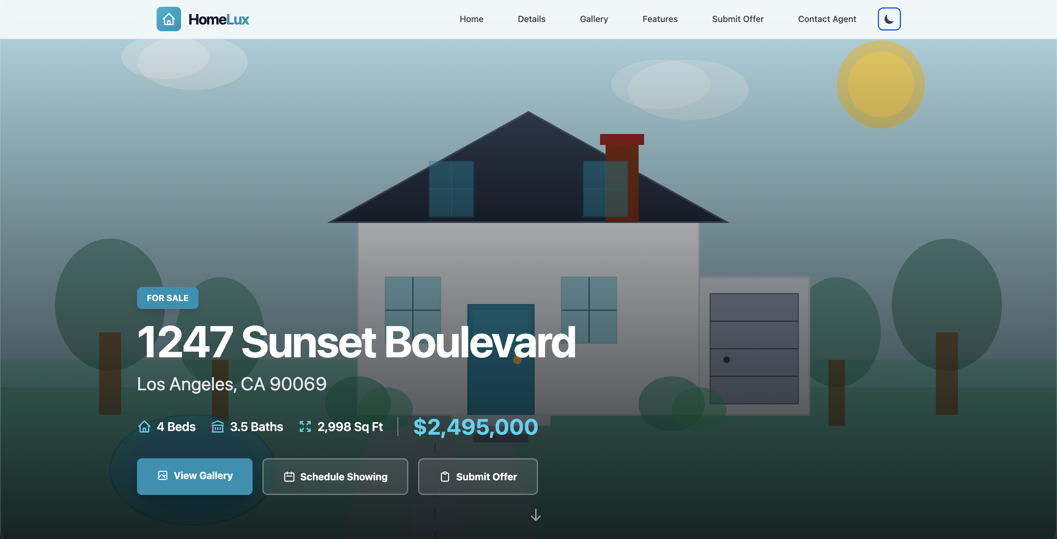 HomeLux Template Screenshot 3