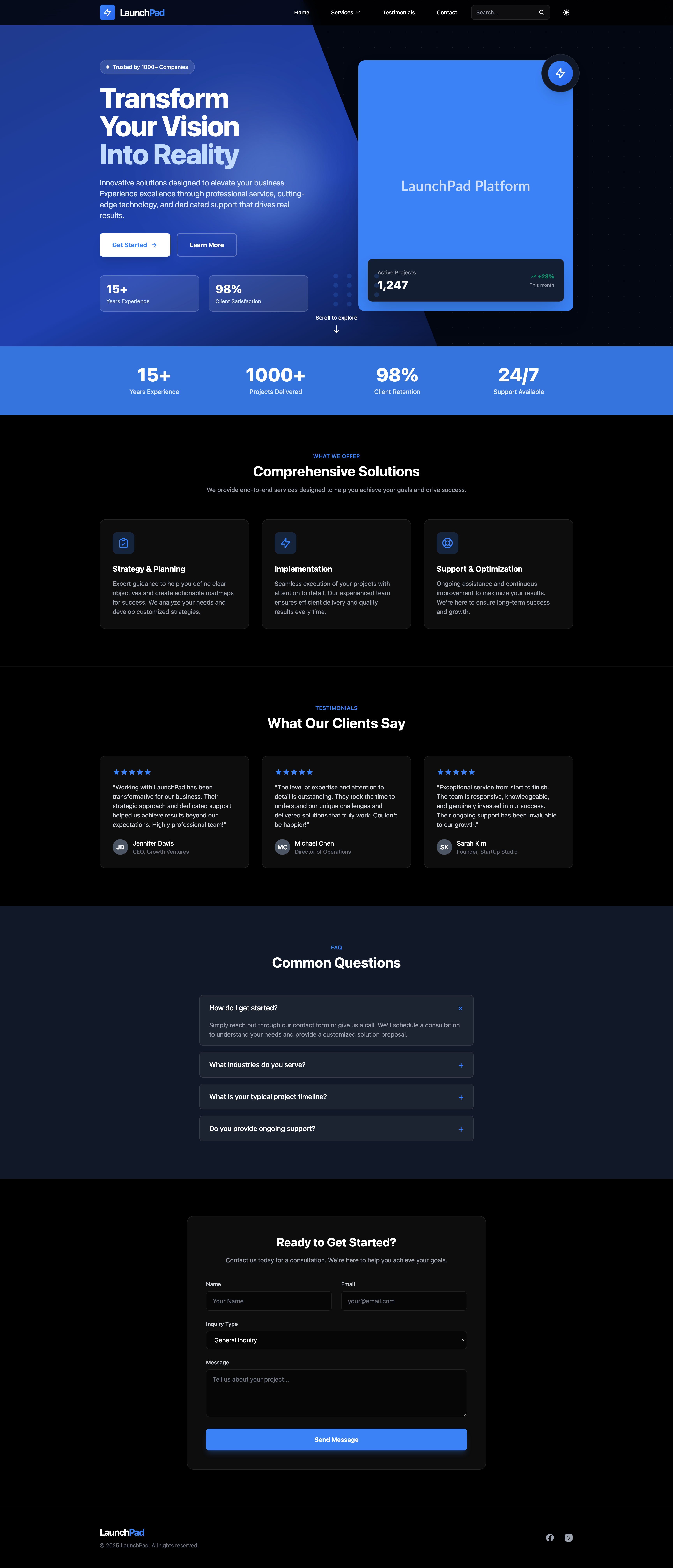LaunchPad Template Screenshot 3