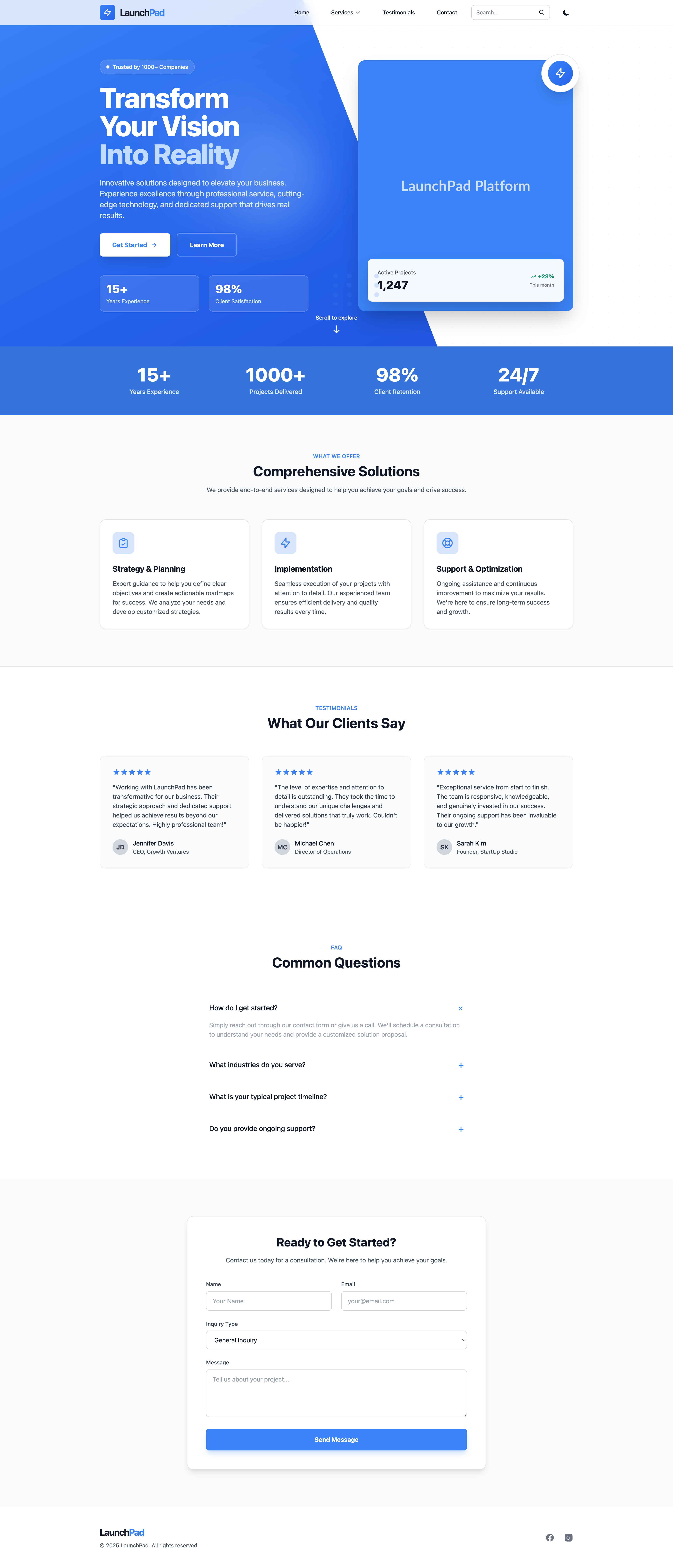 LaunchPad Template Screenshot 4