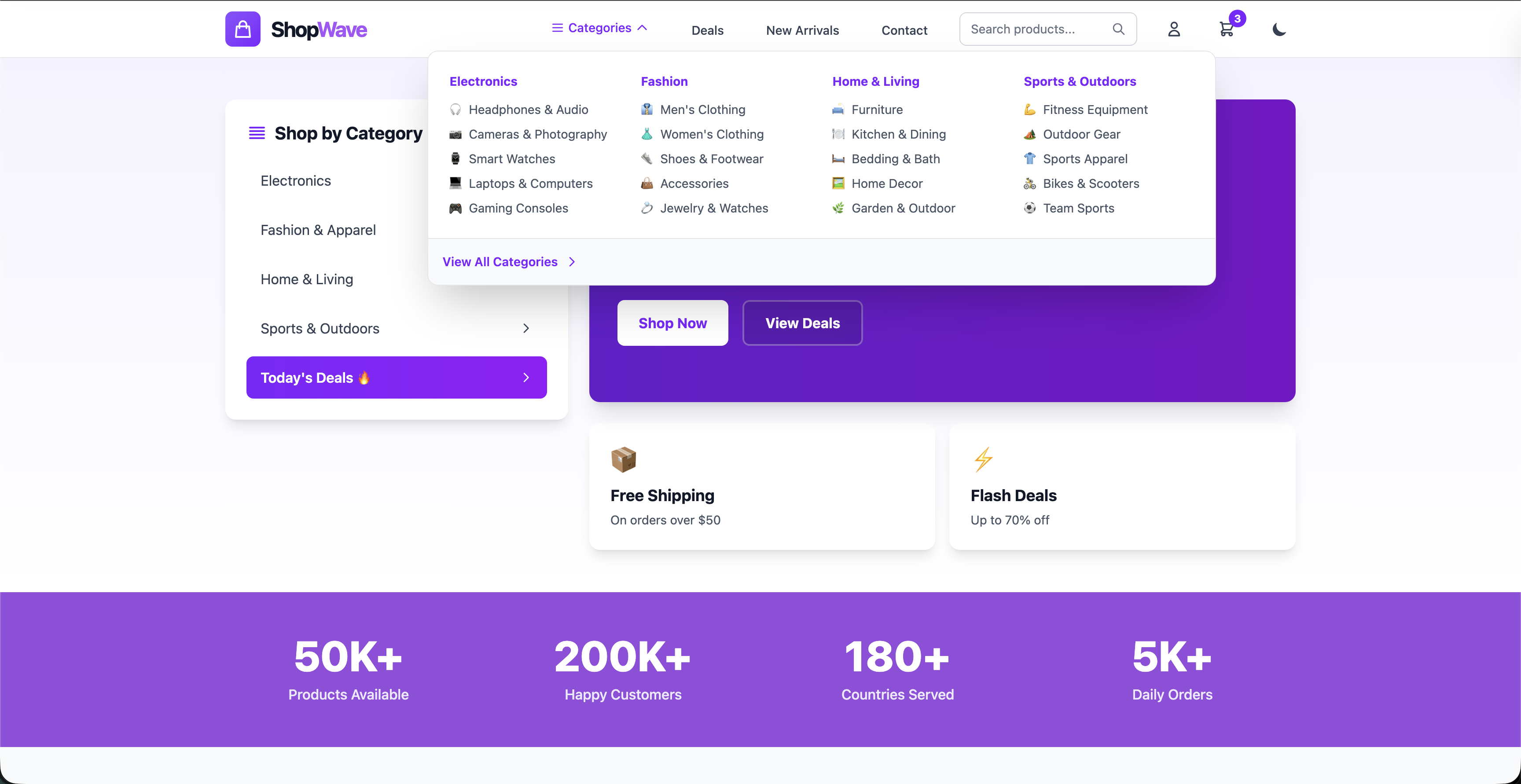ShopWave Template Screenshot 3