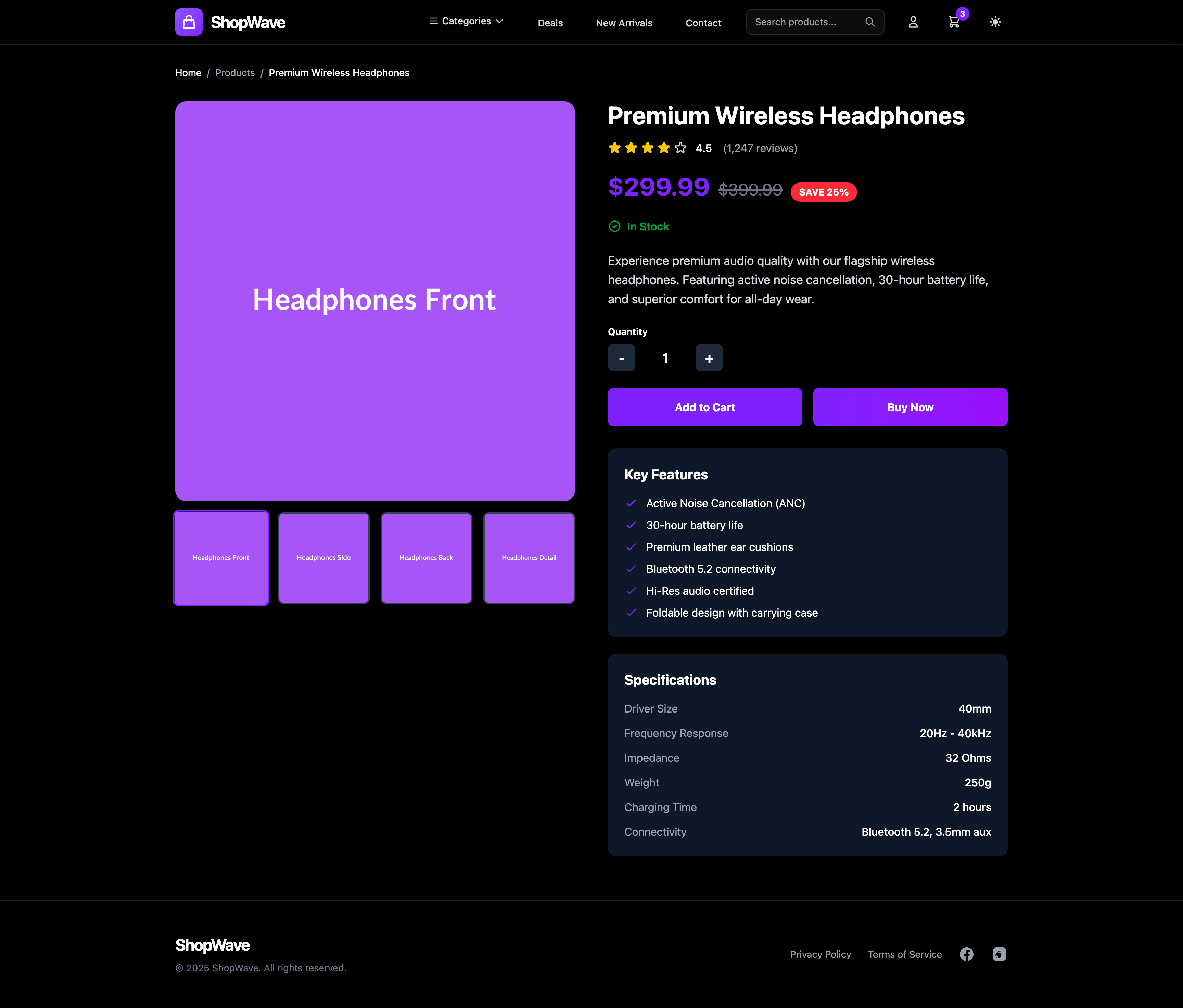ShopWave Template Screenshot 4