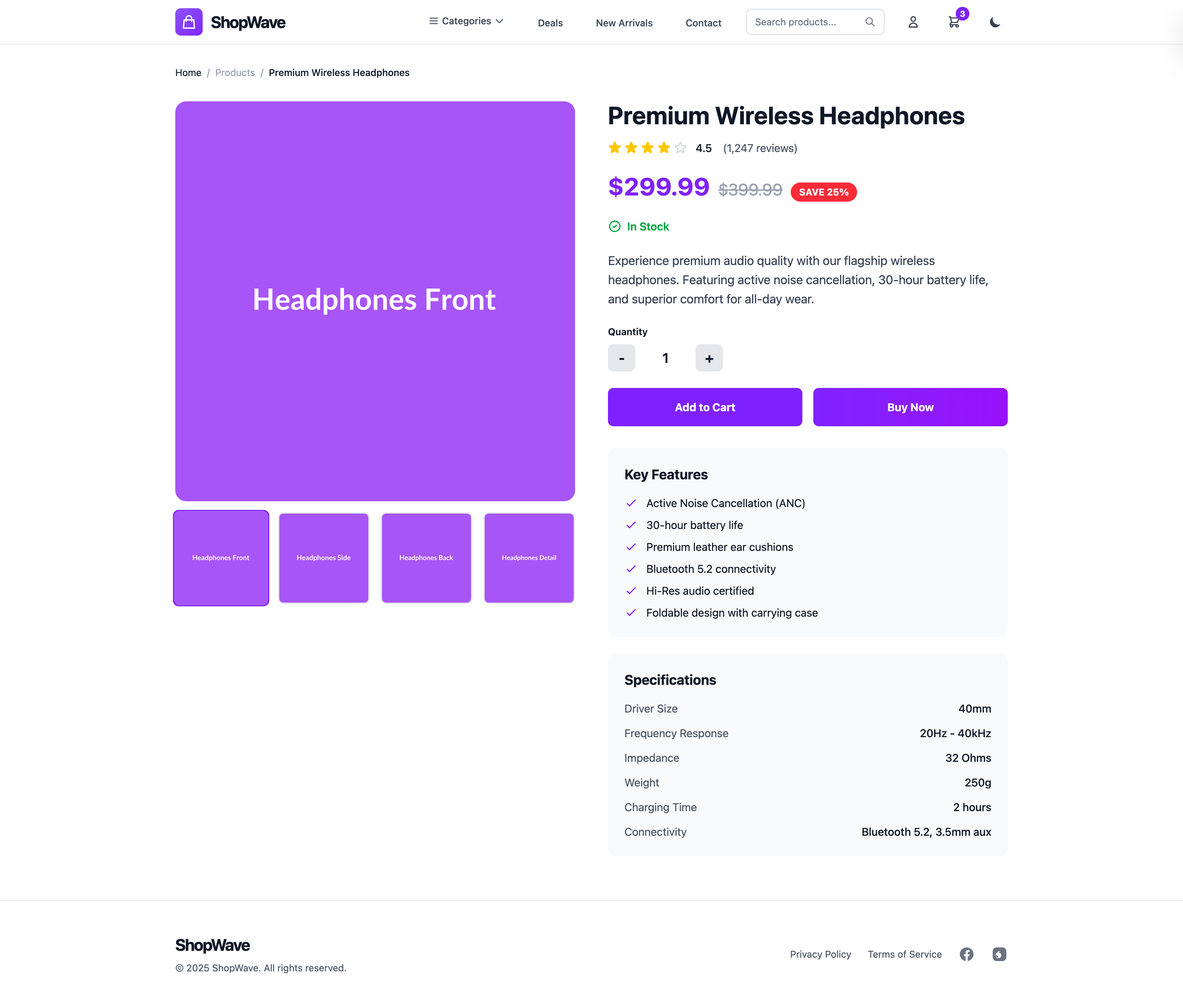 ShopWave Template Screenshot 5