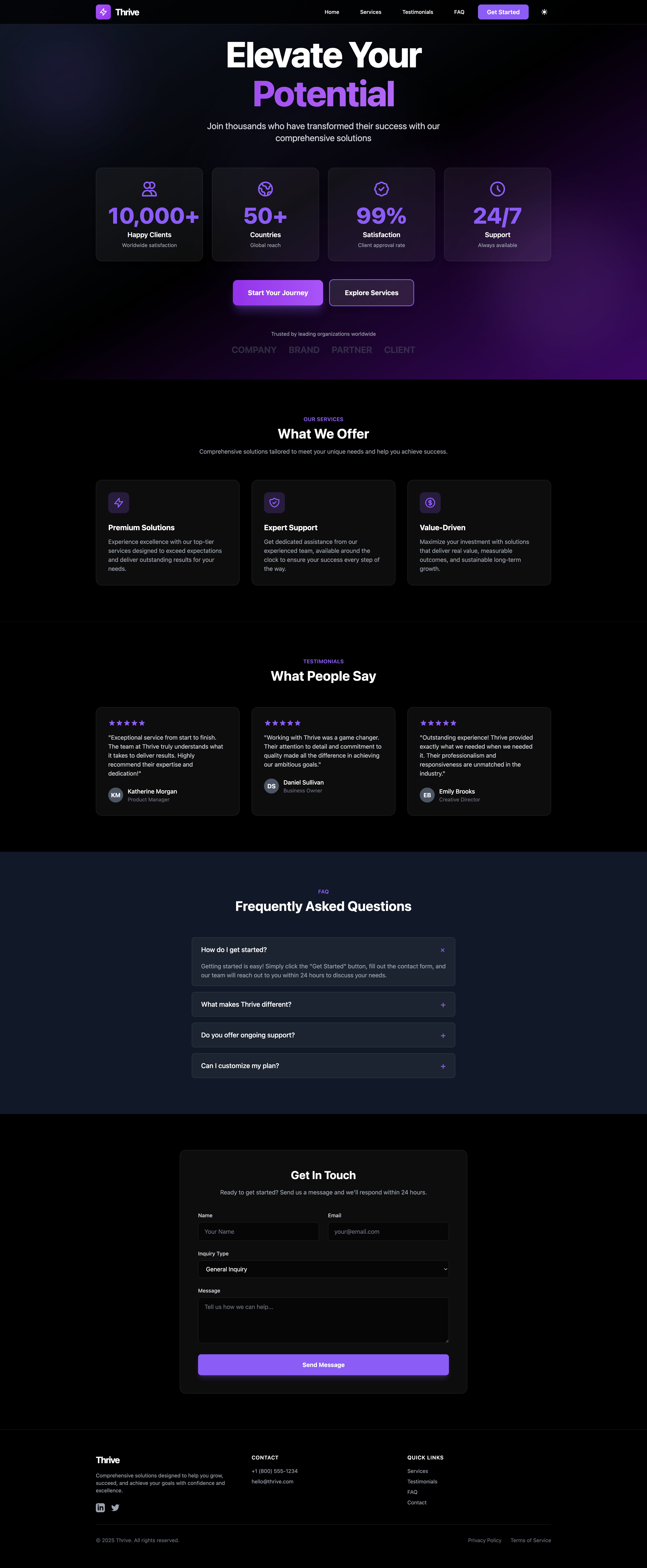 Thrive Template Screenshot 3