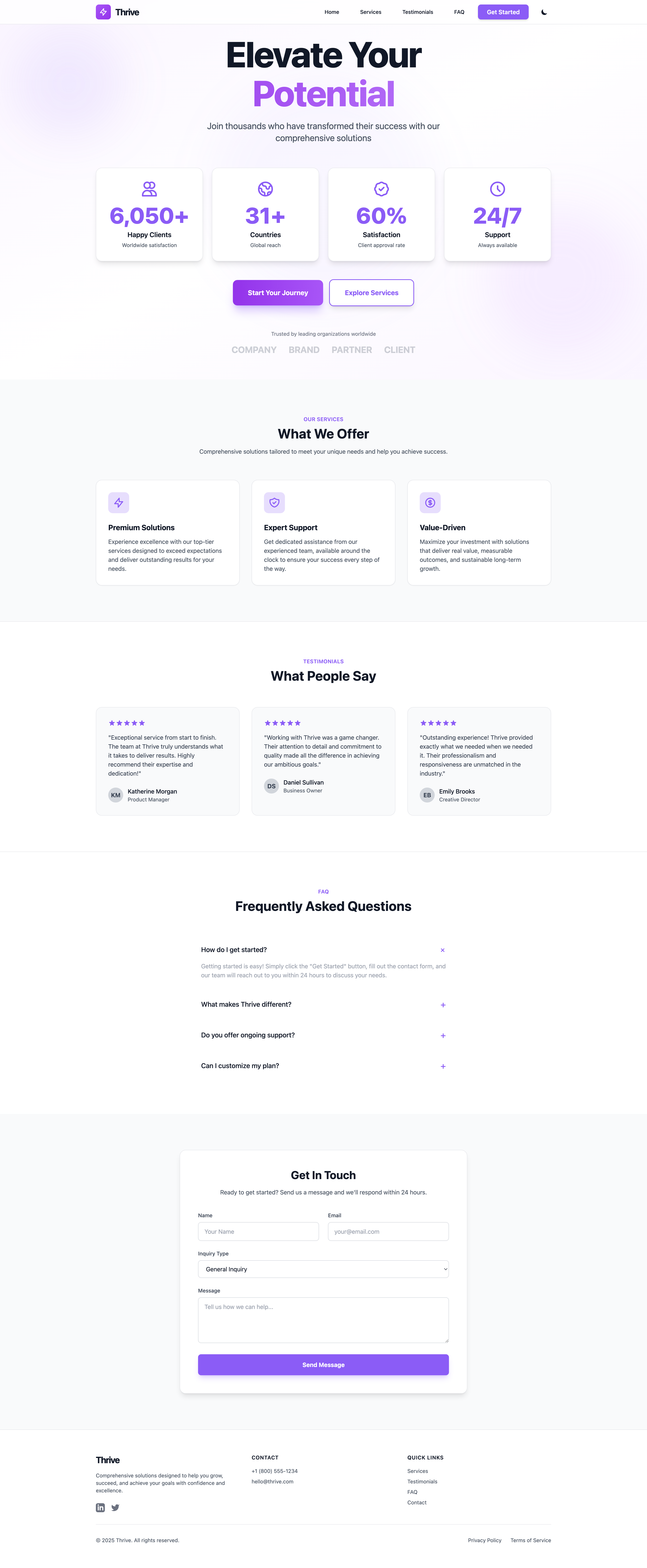 Thrive Template Screenshot 4